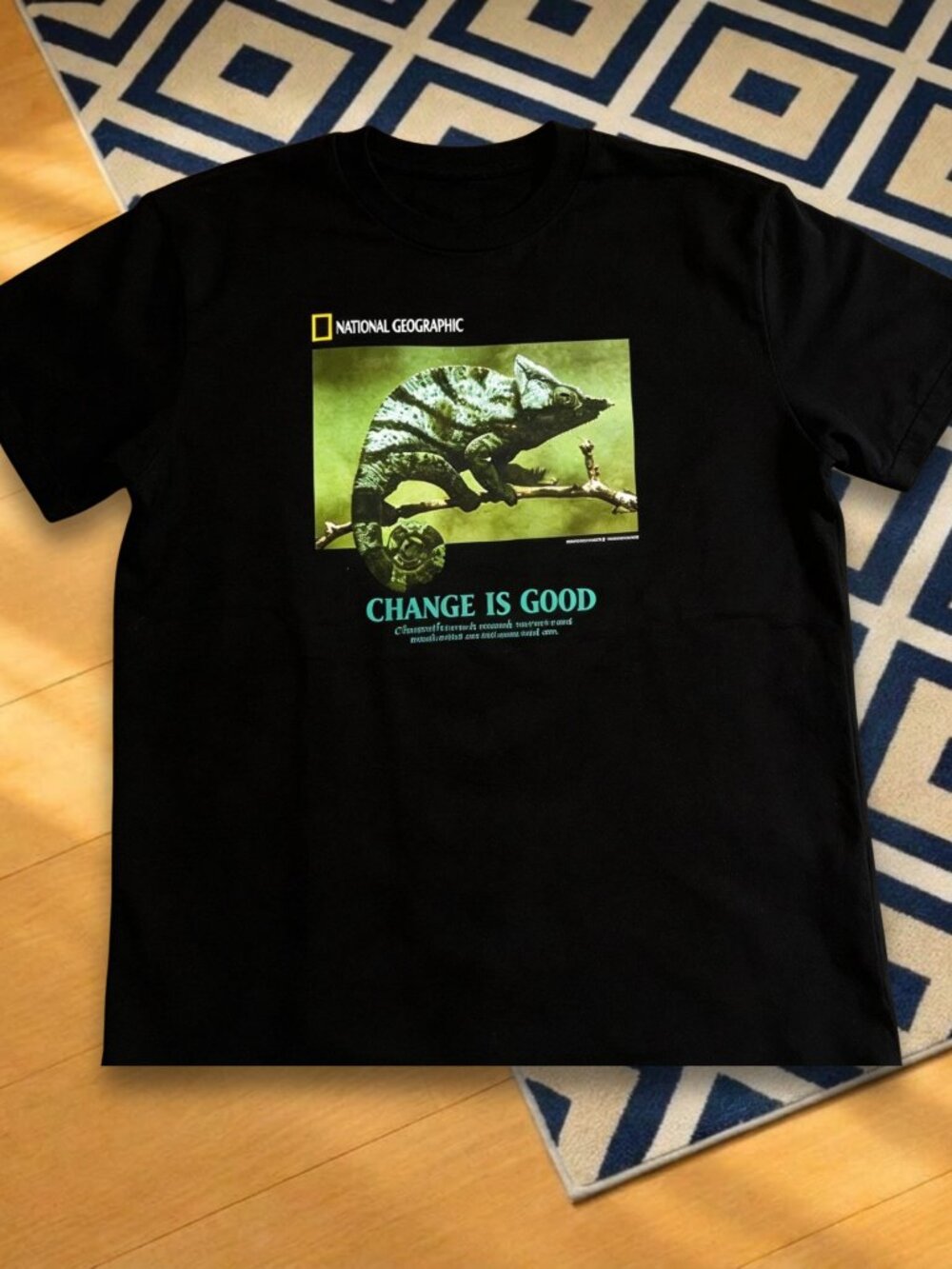 National Geographic Change Is Good Chameleon Graphic T-Shirt